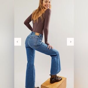 CRVY We The Free High Rise Flares